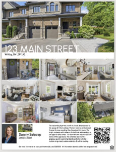 Feature Sheet with QR Code on it